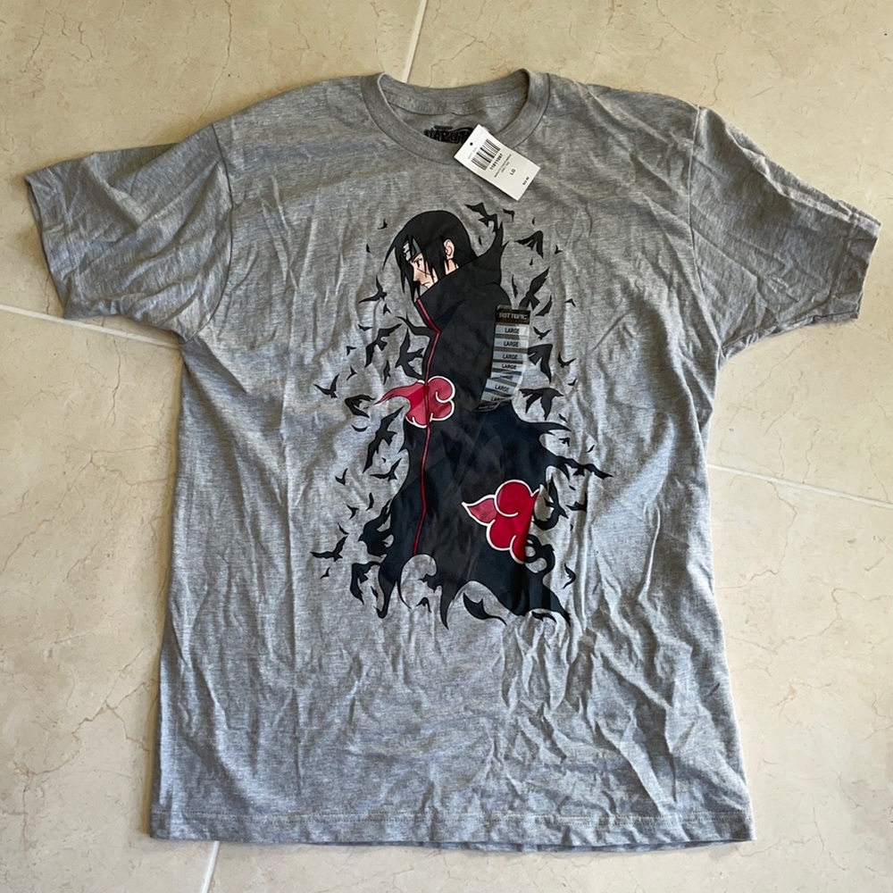 Grey Naruto Itachi TShirt NWT